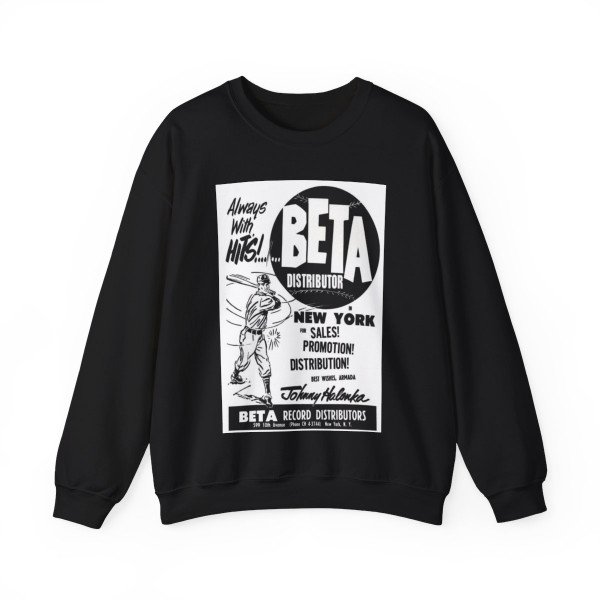 Beta Distributor 1963 (Music Poster) Crewneck Sweatshirt