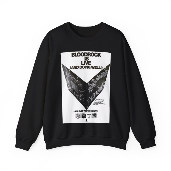 Bloodrock - Live 1972 (Music Poster) Crewneck Sweatshirt