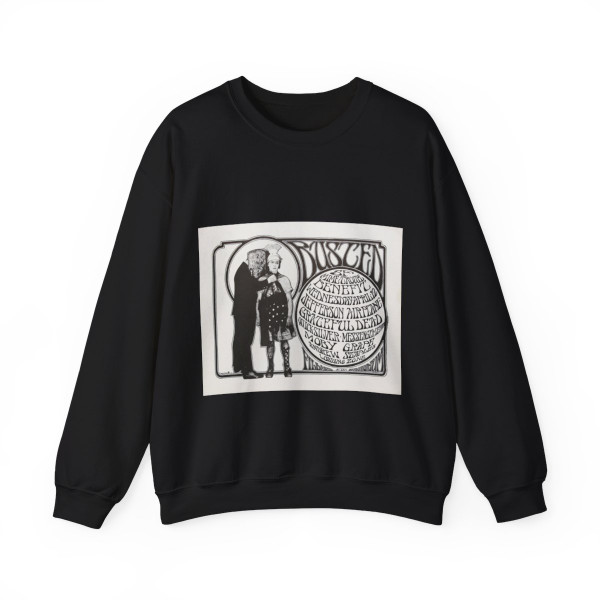 Jefferson Airplane 1967 V (Music Poster) Crewneck Sweatshirt