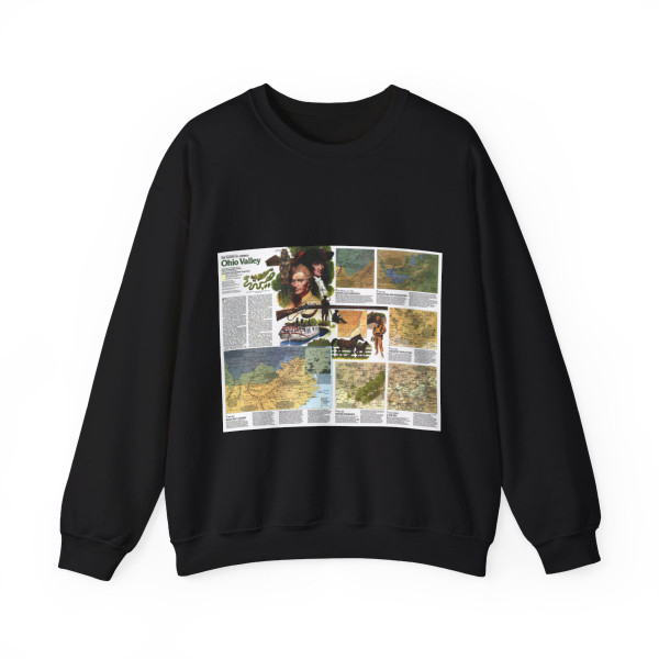 USA - Ohio Valley 2 (1985) (Map) Crewneck Sweatshirt