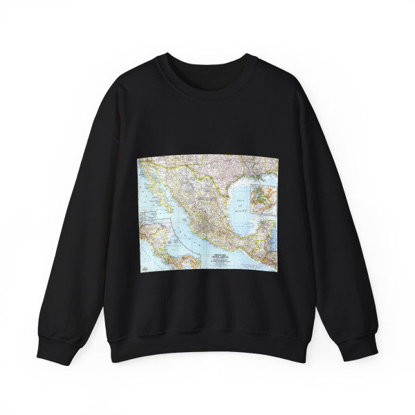 Central America - Mexico (1961) (Map) Crewneck Sweatshirt