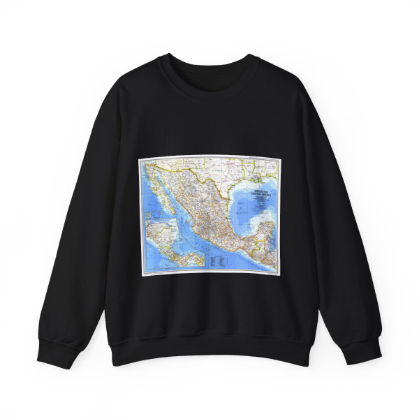 Central America & Mexico (1980) (Map) Crewneck Sweatshirt