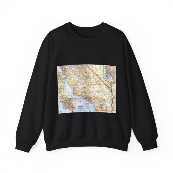 USA - California, Southern (1966) (Map) Crewneck Sweatshirt