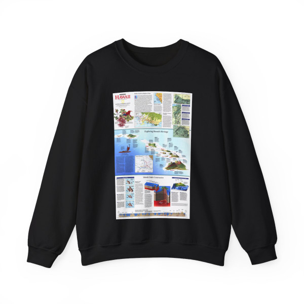 USA - Rediscovering Hawaii (1995) (Map) Crewneck Sweatshirt