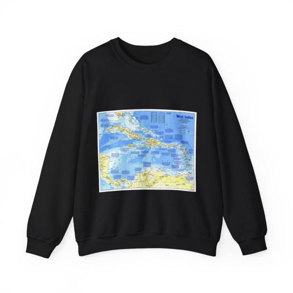 West Indies 1 (1987) (Map) Crewneck Sweatshirt