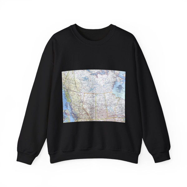 Canada - Western (1966) (Map) Crewneck Sweatshirt