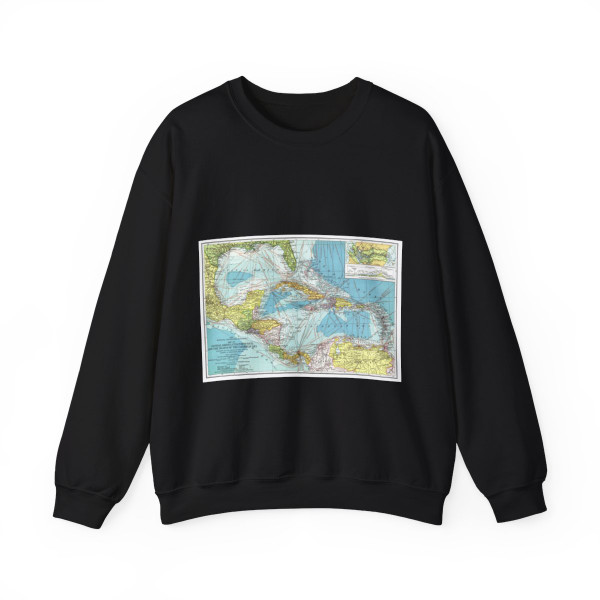 Central America (1913) (Map) Crewneck Sweatshirt