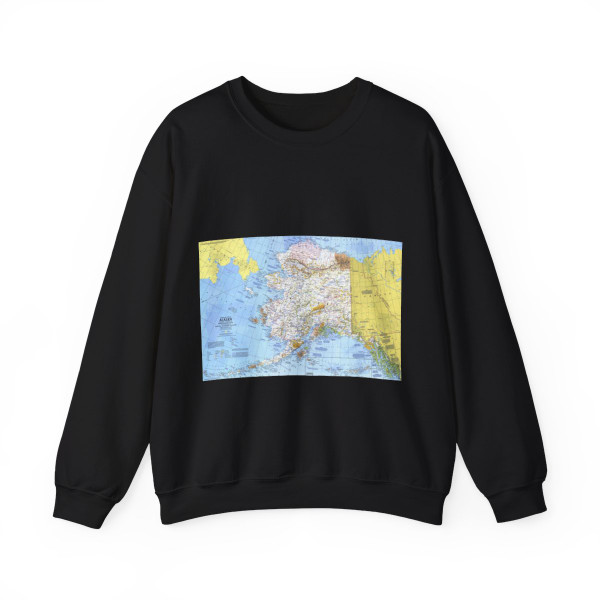 USA - Alaska (1975) (Map) Crewneck Sweatshirt
