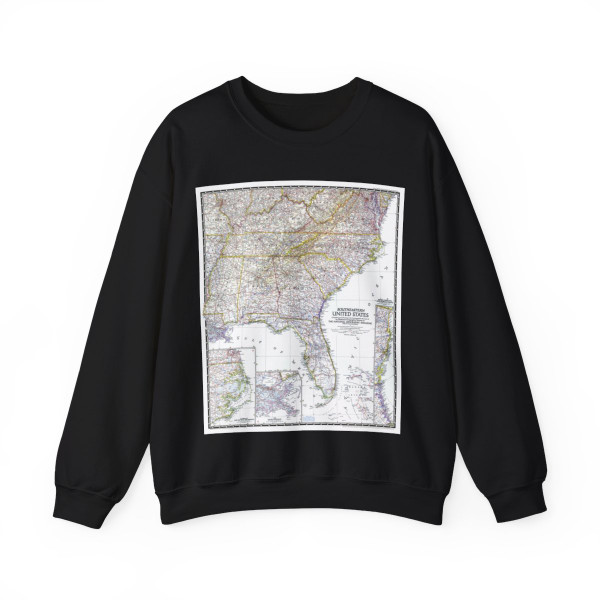USA - Southeastern (1947) (Map) Crewneck Sweatshirt