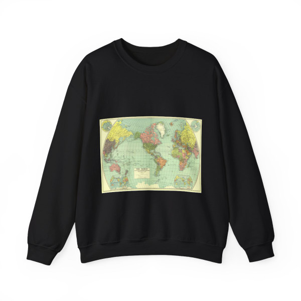 World Map (1932) (Map) Crewneck Sweatshirt