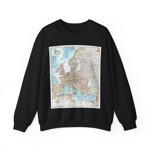 Europe (1957) (Map) Crewneck Sweatshirt