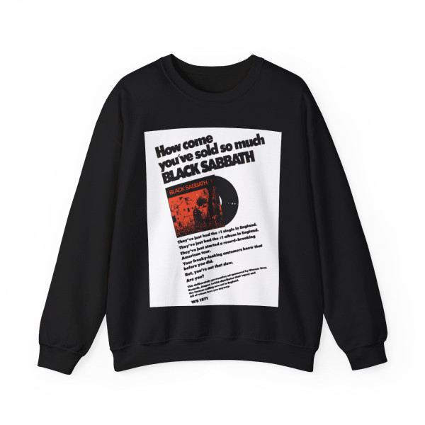 Black Sabbath - 1st Album 1970 (Music Poster) Crewneck Sweatshirt