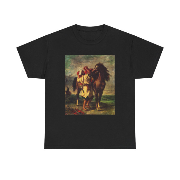 DELACROIX, EUGENE - Marocan and his Horse (Artwork) T-Shirt