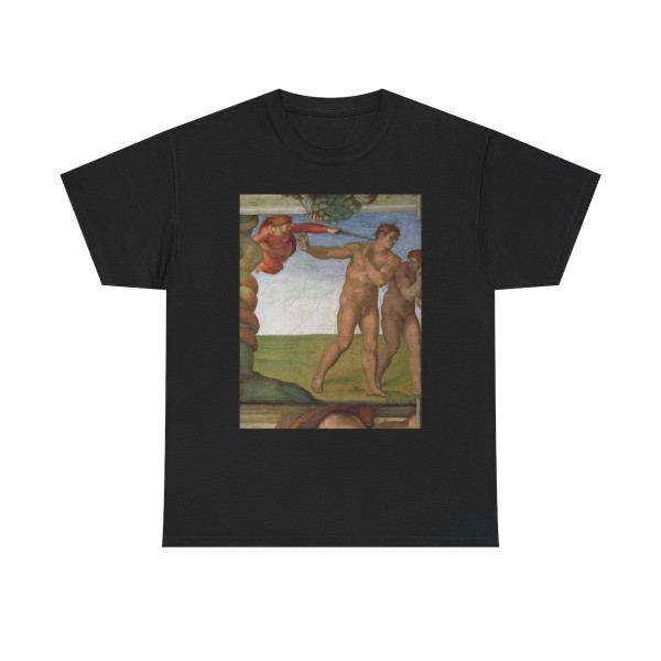 MICHELANGELO, Buonarroti - Genesis The Fall and Expulsion from Paradise The Expulsion (Artwork) T-Shirt