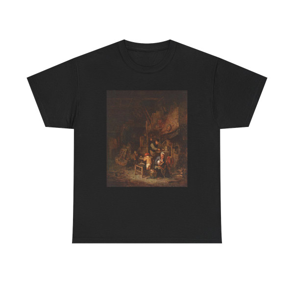 OSTADE, Adriaen Jansz. van - Interior with a Peasant Family (Artwork) T-Shirt