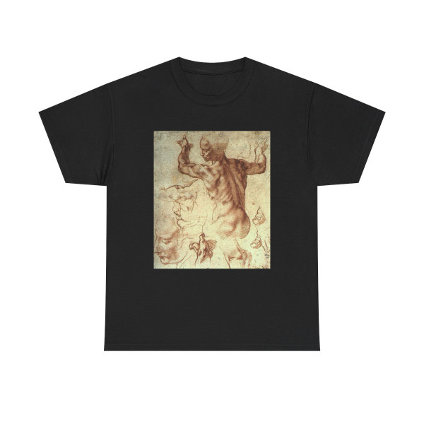 MICHELANGELO, Buonarroti - The Libyan Sibyl, study (Artwork) T-Shirt