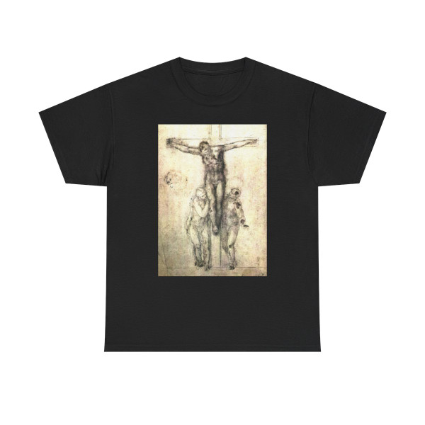 MICHELANGELO, Buonarroti -Drawing--Crucifix, Pieta- Crucifix (Artwork) T-Shirt