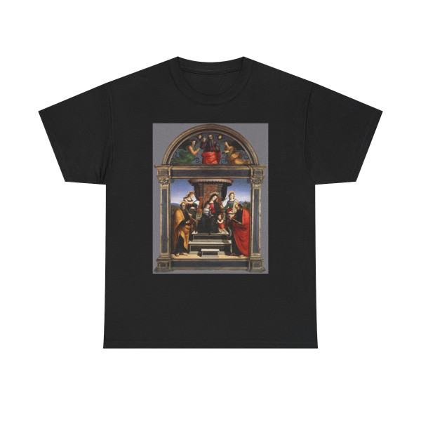 RAFFAELLO Sanzio - Madonna and Child Enthroned with Saints (Artwork) T-Shirt