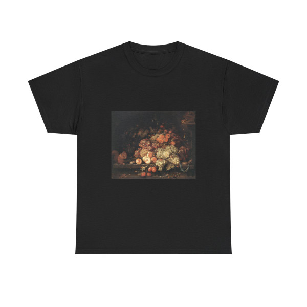 MIGNON, Abraham - Fruit Still-Life with Squirrel and Goldfinch (Artwork) T-Shirt