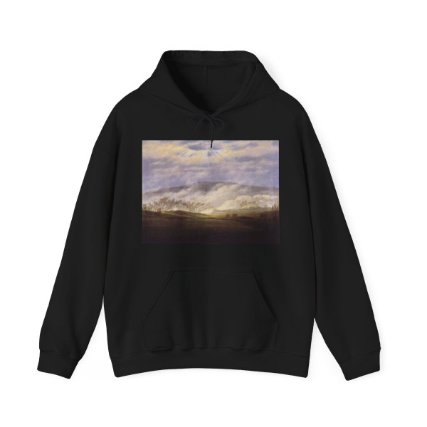FRIEDRICH, Caspar David - Fog in the Elbe Valley (Artwork) Hoodie
