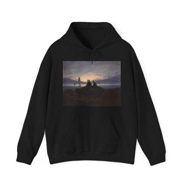 FRIEDRICH, Caspar David - Moonrise by the Sea2 (Artwork) Hoodie