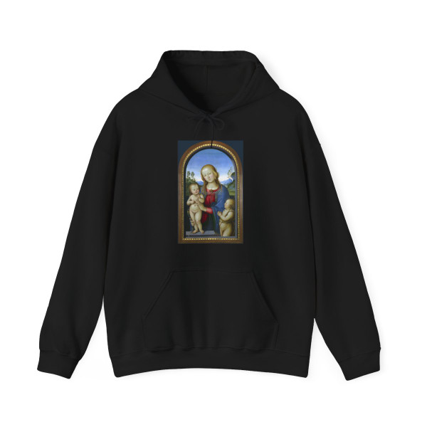 PERUGINO, Pietro -The Virgin and Child with Saint John (Artwork) Hoodie