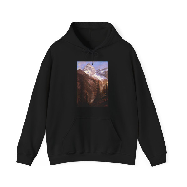 BIERSTADT, Albert - Canadian Rockies Asulkan Glacier (Artwork) Hoodie