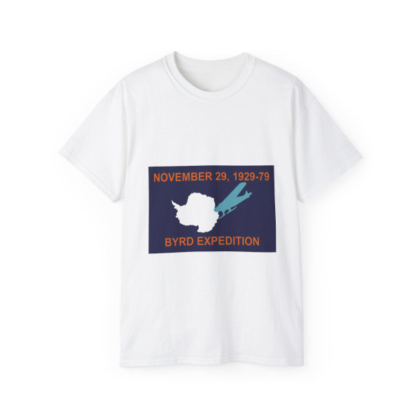50th Anniversary Commemorative Flag of Byrd's First Antarctic Expedition - T-Shirt