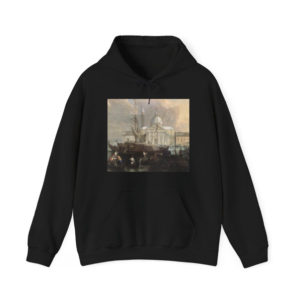 CARLEVARIS, Luca - The Sea Custom House with San Giorgio Maggiore (detail) (Artwork) Hoodie