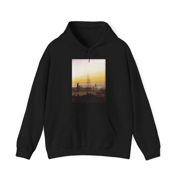 FRIEDRICH, Caspar David - Greifwald Harbour (Artwork) Hoodie