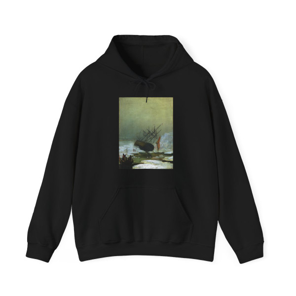 FRIEDRICH, Caspar David - Wreck in the Sea of Ice (Artwork) Hoodie