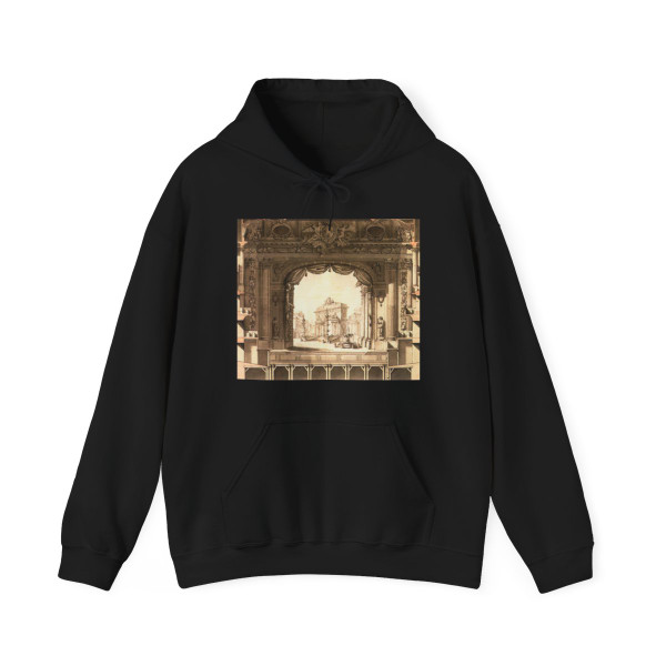 GABRIEL, Ange-Jacques - Elevation Drawing of the Stage, Versailles Opera House (Artwork) Hoodie