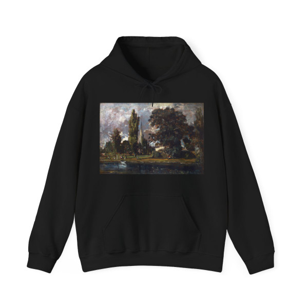 CONSTABLE, John - Salisbury Cathedral and Leadenhall from the River Avon (Artwork) Hoodie