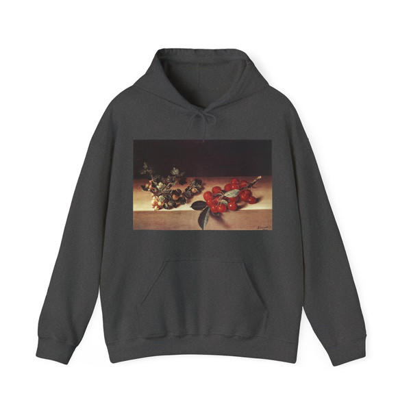 GARNIER, Francois - Cherries and Gooseberries on a Table (Artwork) Hoodie