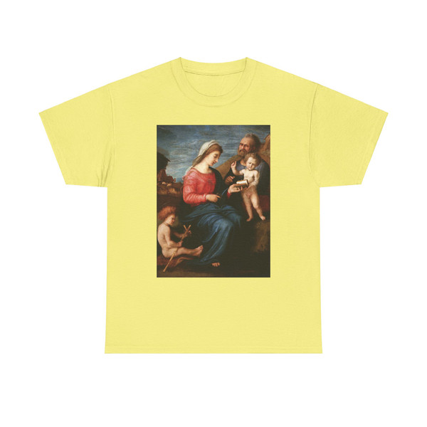 PIERO DI COSIMO - Holy Family with the Young St John the Baptist (Artwork) T-Shirt