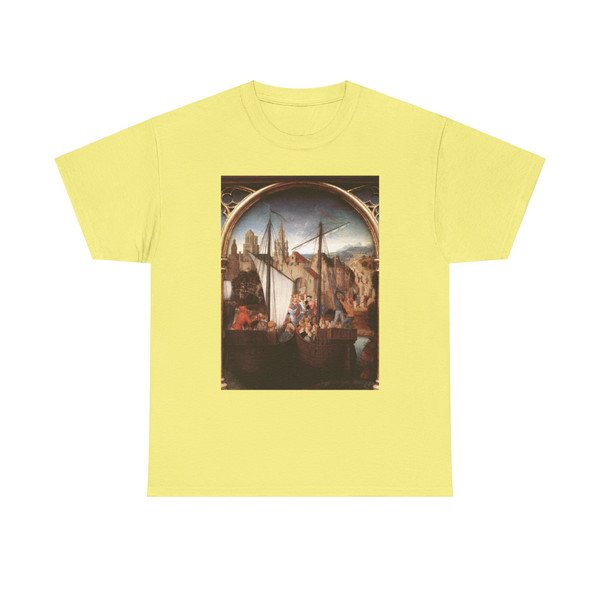 MEMLING, Hans -Saint Ursula- Arrival in Basle (scene 2) (Artwork) T-Shirt