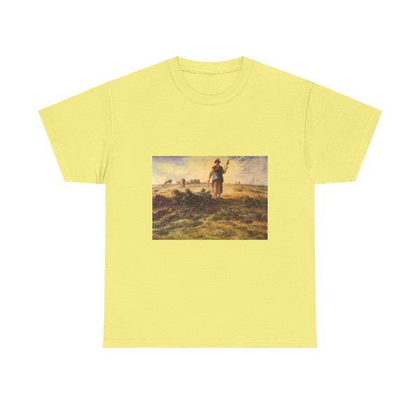 MILLET, Jean-Francois - A Shepherdess and Her Flock (Artwork) T-Shirt