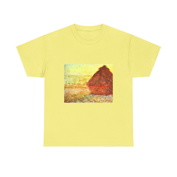 MONET, Claude - Haystack at the Sunset near Giverny (Artwork) T-Shirt