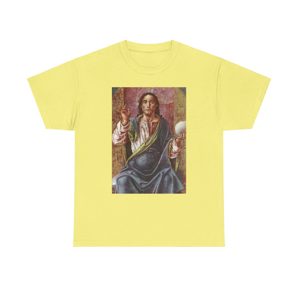 VIVARINI, Bartolomeo - Christ Enthroned (detail) (Artwork) T-Shirt