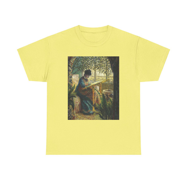 MONET, Claude - The Woman at Work (Camille Monet Embroidering) (Artwork) T-Shirt