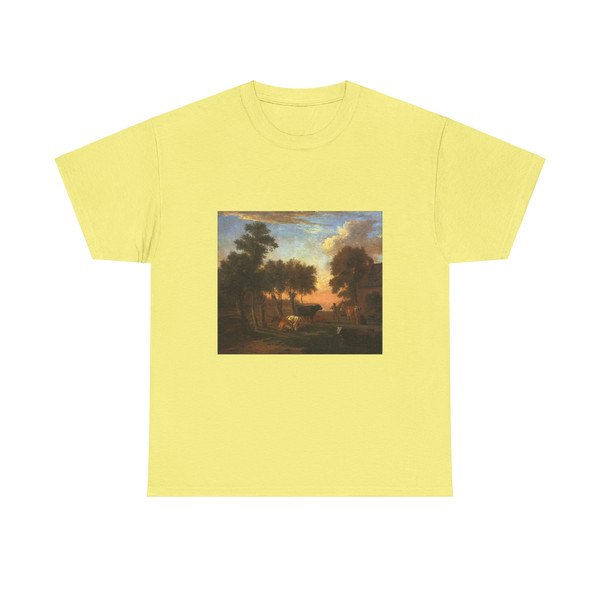 POTTER, Paulus - Cows in a Meadow by a Farm (Artwork) T-Shirt