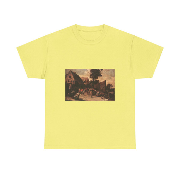 TENIERS, David the Younger - Peasants Dancing outside an Inn (Artwork) T-Shirt
