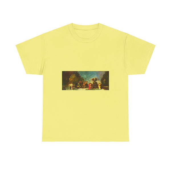 MONTICELLI Adolphe - Fountain in a Park (Artwork) T-Shirt