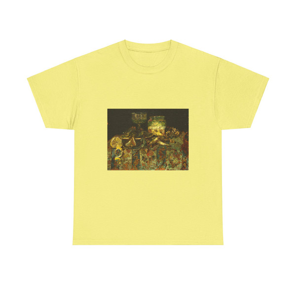 MONTICELLI Adolphe - Still Life - Oysters, Fish (Artwork) T-Shirt