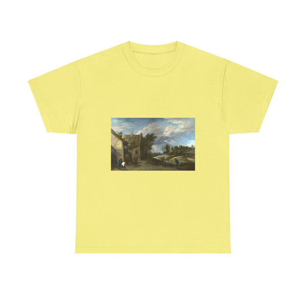TENIERS, David the Younger - Peasants playing Bowls outside a Village Inn (Artwork) T-Shirt