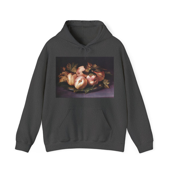 FIGINO, Giovanni Ambrogio - Still-life with Peaches and Fig-leaves (Artwork) Hoodie