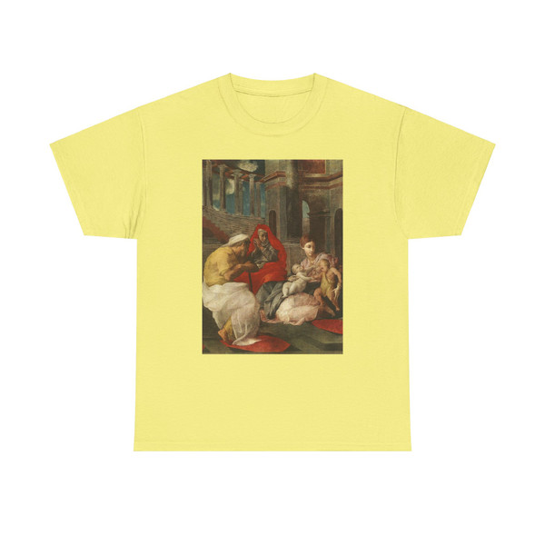 PRIMATICCIO, Francesco - The Holy Family with Sts Elisabeth and John the Baptist (Artwork) T-Shirt