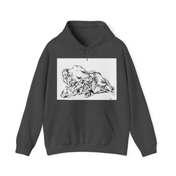 DELACROIX, EUGENE - Sketch for Attila 2 (Artwork) Hoodie