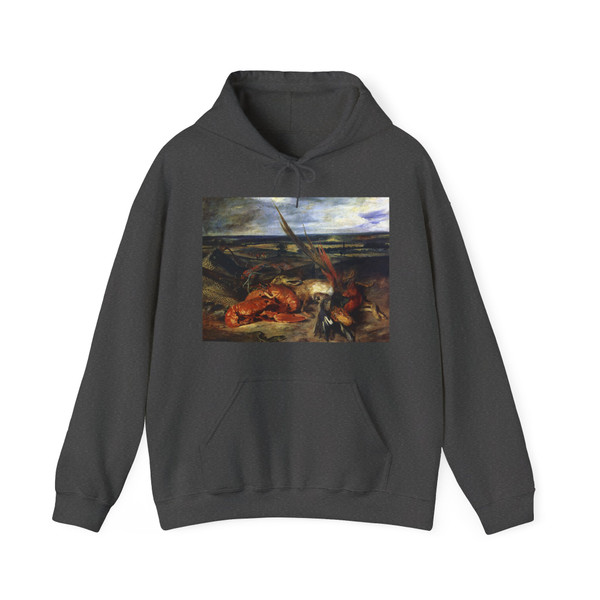 DELACROIX, EUGENE - Still Life with Lobsters (Artwork) Hoodie