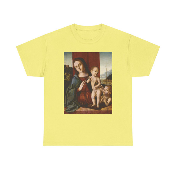 PALMEZZANO, Marco - Madonna and Child with the Infant Saint John the Baptist (Artwork) T-Shirt